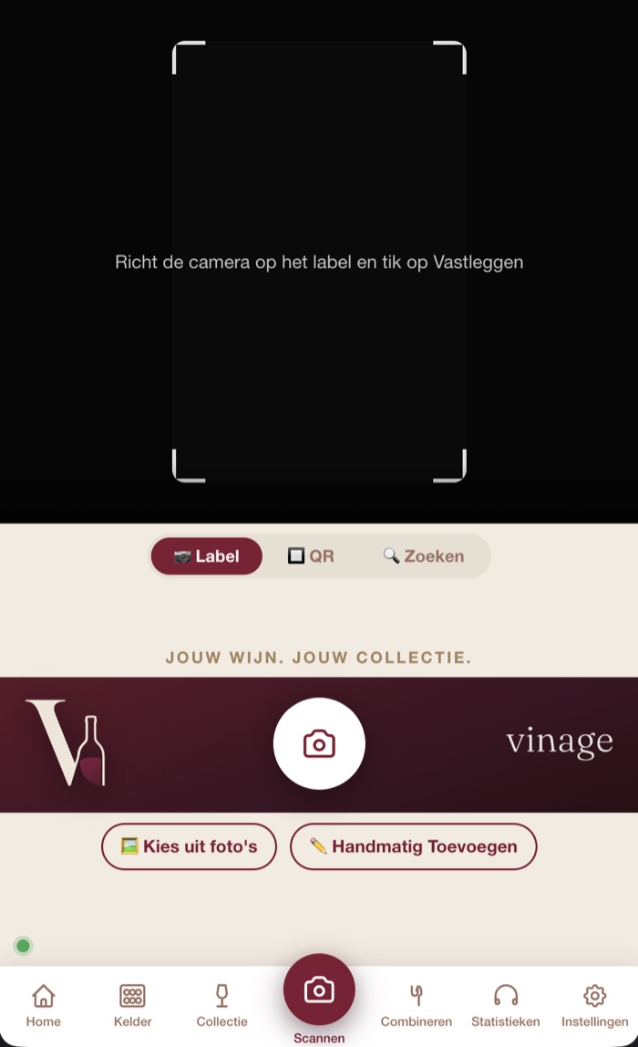 Vinage label scan
